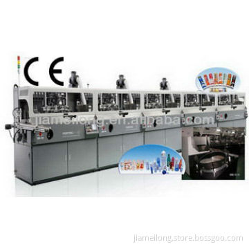 fully automatic two colors plastic cup Silk screen printing machine